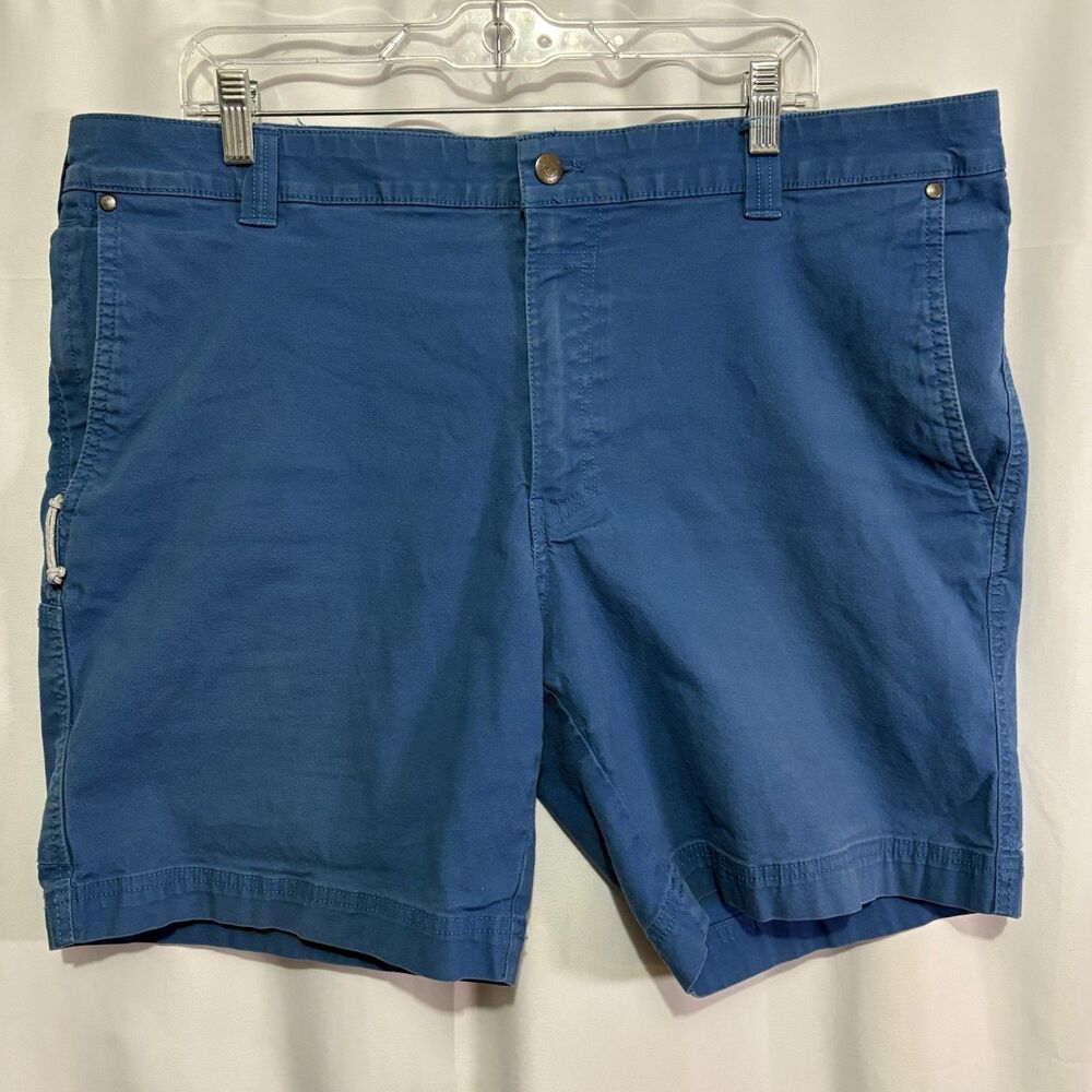 Columbia Sportswear Shorts Mens 40 Regular Fit Navy Blue 6-Pockets Cotton Chino